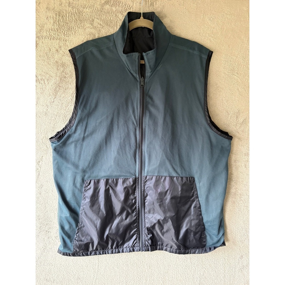 Vintage Y2K Aeropostale Reversible Vest XL Blue Mesh Ripstop Gorpcore NWT NOS - Picture 9 of 10